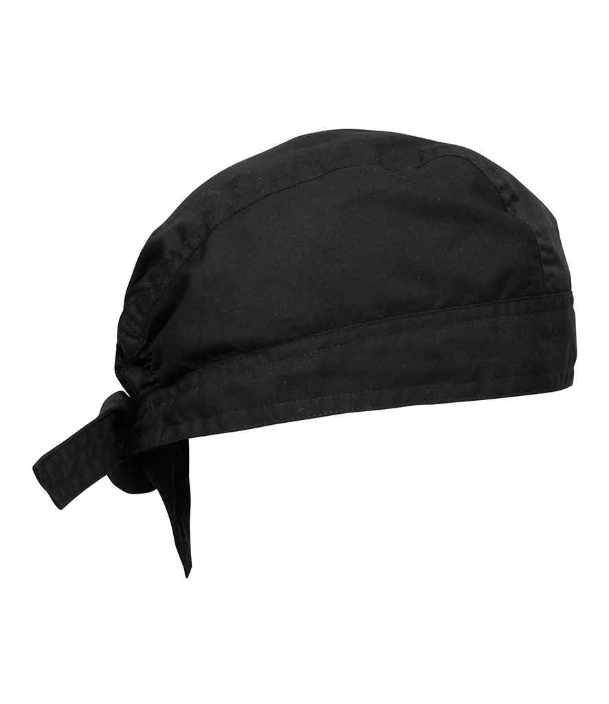 Premier Chef's Zandana - Durable Hospitality Headwear by Premier Black ONE