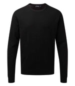 Premier Cotton Rich Crew Neck Sweater – Comfortable and Stylish Knitwear Black 4XL