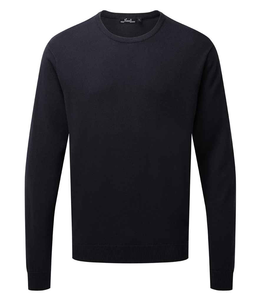 Premier Cotton Rich Crew Neck Sweater – Comfortable and Stylish Knitwear Navy 4XL