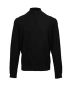 Premier Zip Neck Sweater - Comfortable and Practical Knitwear from Premier Black 5XL