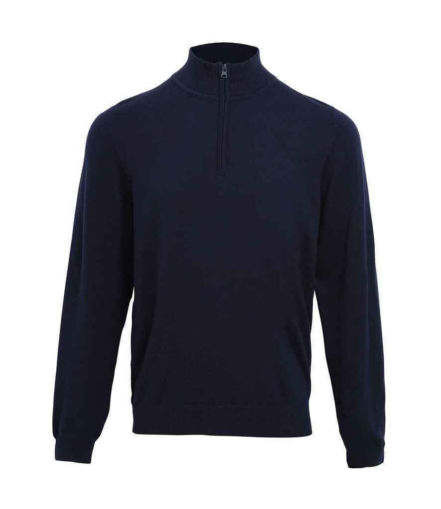 Premier Zip Neck Sweater - Comfortable and Practical Knitwear from Premier