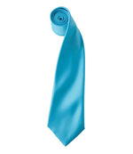 Premier Colours Satin Tie - Stylish Workwear Accessory from Fou Tees Ireland Turquoise Blue ONE