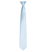 Premier Colours Satin Clip Tie – Classic Workwear Accessory Light Blue ONE
