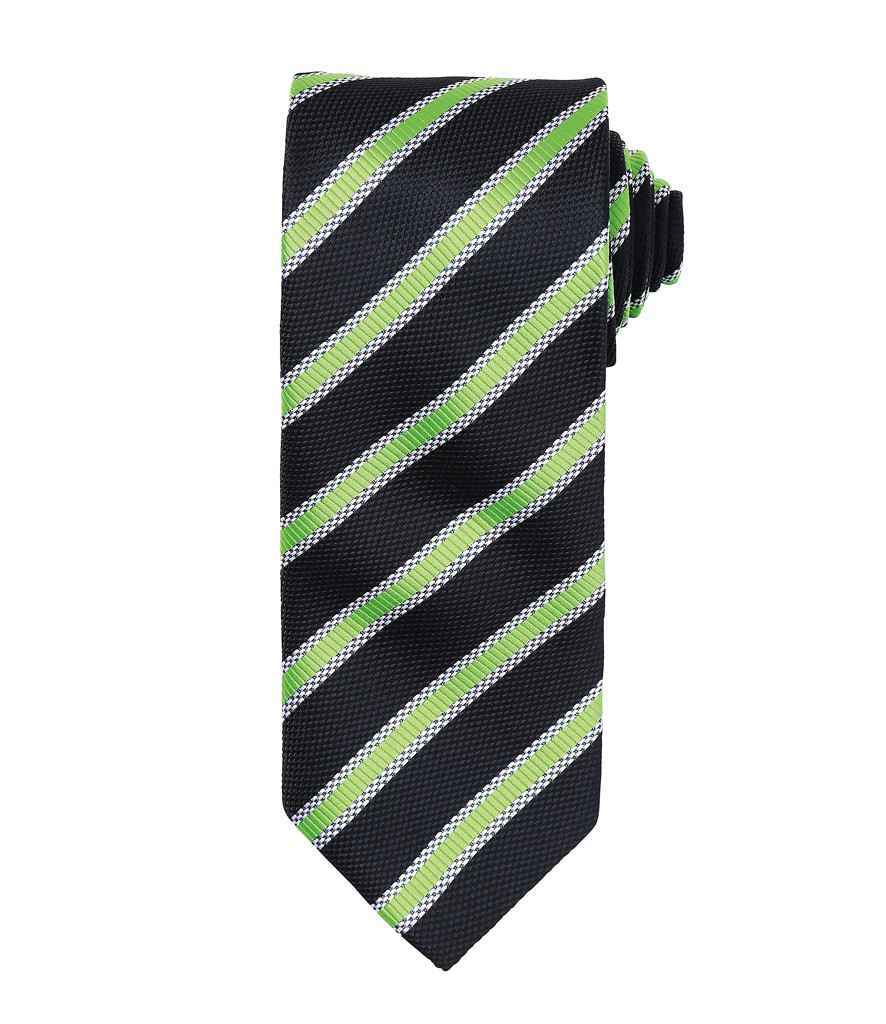 Premier Waffle Stripe Tie – Stylish Workwear Accessory by Premier