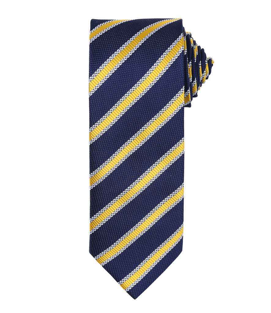 Premier Waffle Stripe Tie – Stylish Workwear Accessory by Premier