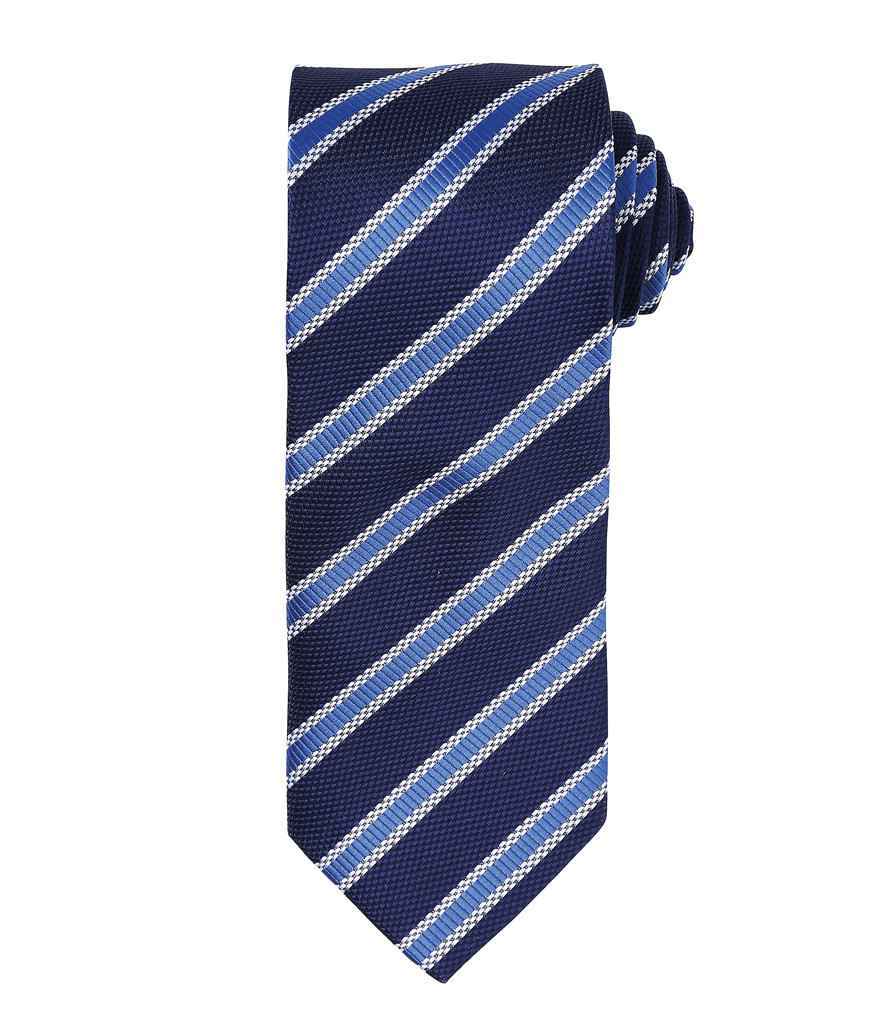 Premier Waffle Stripe Tie – Stylish Workwear Accessory by Premier