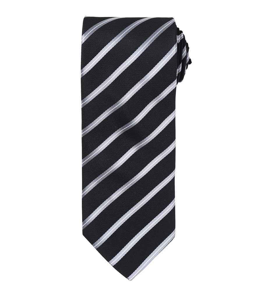 Premier Sports Stripe Tie – Quality Workwear Add-on by Premier