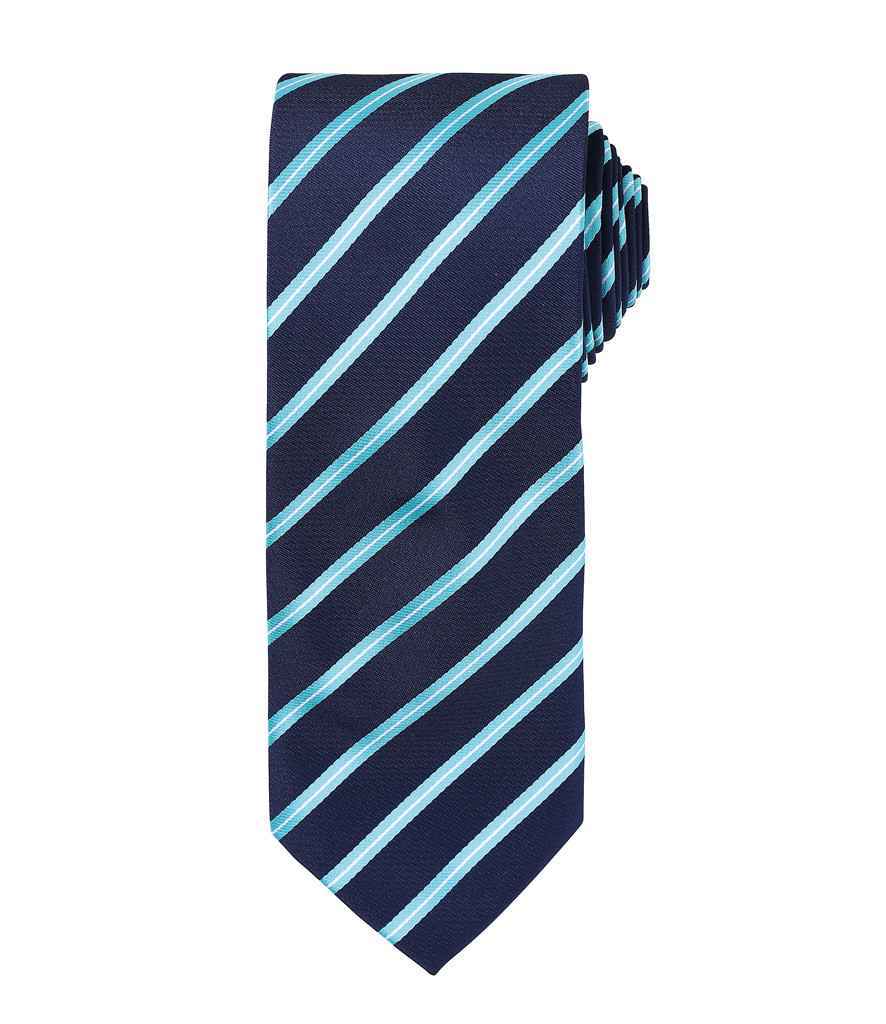 Premier Sports Stripe Tie – Quality Workwear Add-on by Premier