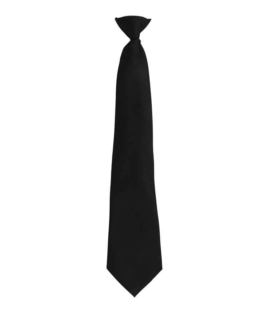 Premier Colours Fashion Clip Tie – Stylish and Practical Workwear Accessory Mid Blue ONE