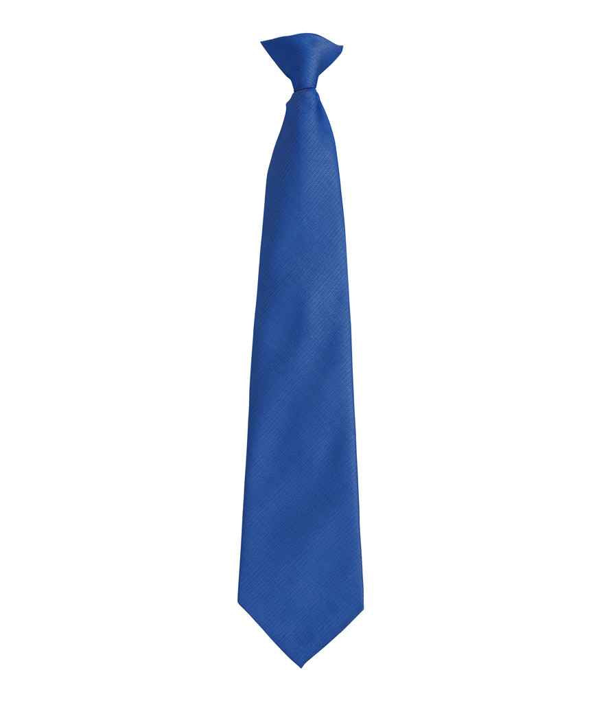 Premier Colours Fashion Clip Tie – Stylish and Practical Workwear Accessory Royal Blue ONE