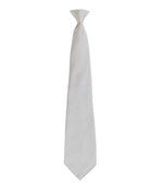 Premier Colours Fashion Clip Tie – Stylish and Practical Workwear Accessory Silver ONE