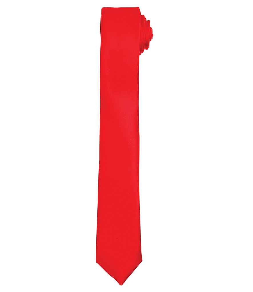 Premier Slim Tie - Stylish Workwear Add-on from Fou Tees Ireland Red ONE