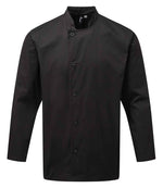 Premier Essential Long Sleeve Chef's Jacket | Durable Hospitality Wear Ireland Black 5XL