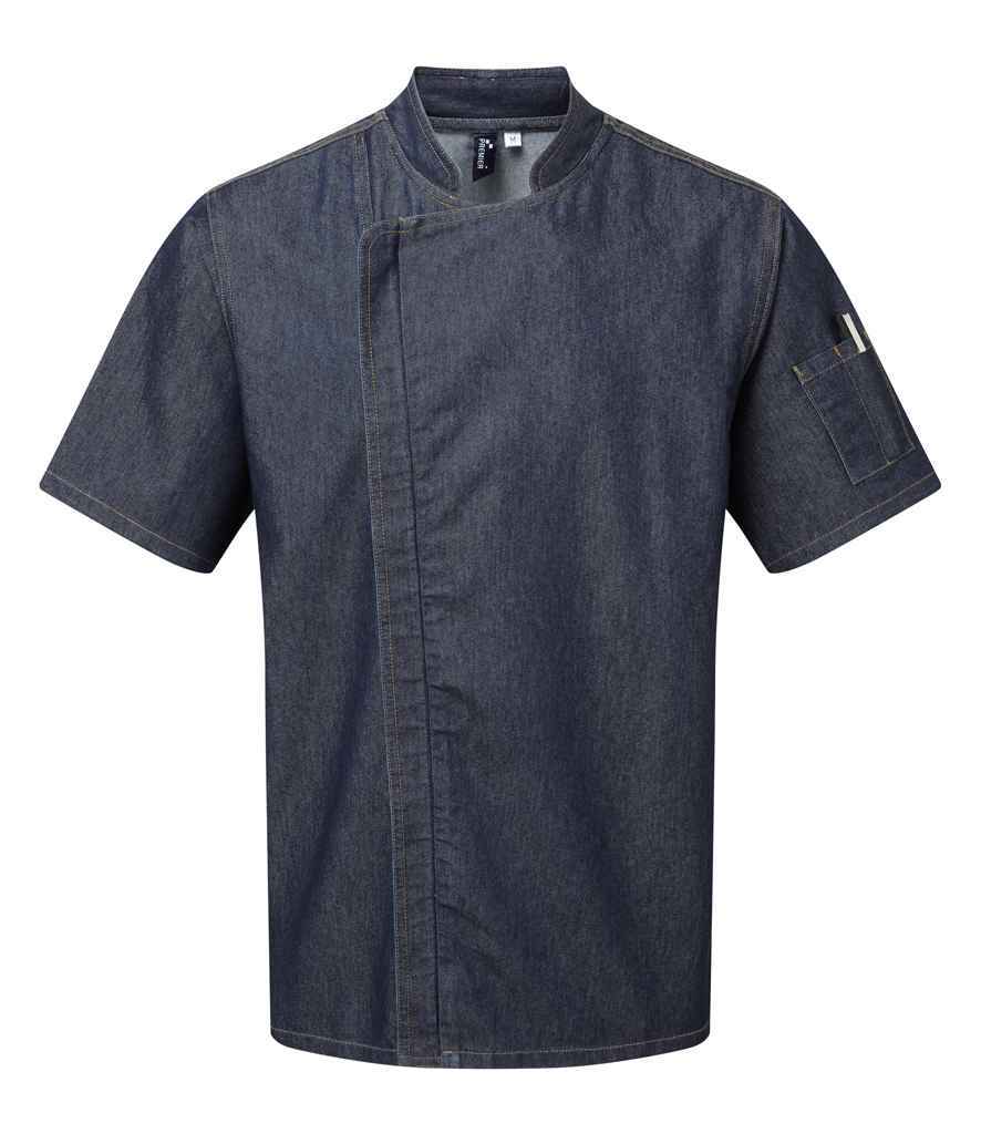 Premier Short Sleeve Zipped Chef's Jacket – Durable Hospitality Wear from Fou Tees Ireland