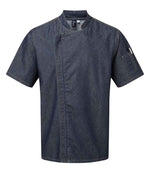 Premier Short Sleeve Zipped Chef's Jacket – Durable Hospitality Wear from Fou Tees Ireland