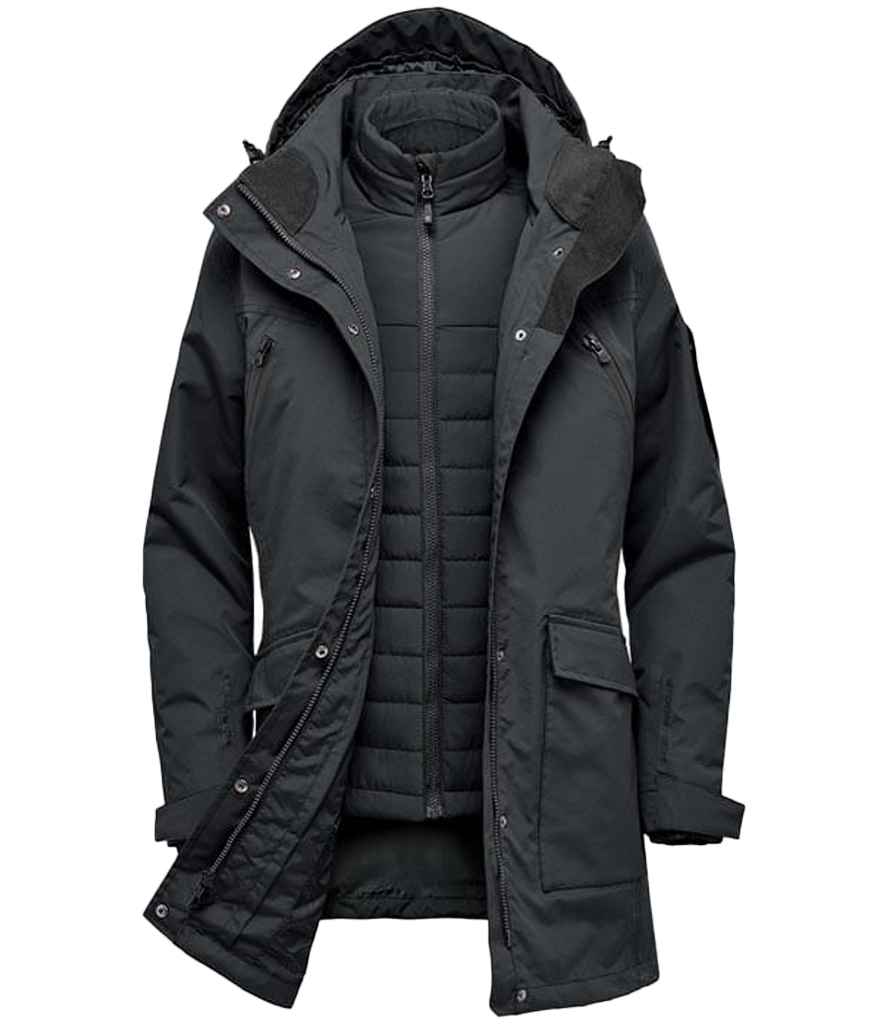 Stormtech Ladies Fairbanks 5-in-1 System Jacket – Durable Outdoor Wear from Fou Tees Ireland Black 3XL