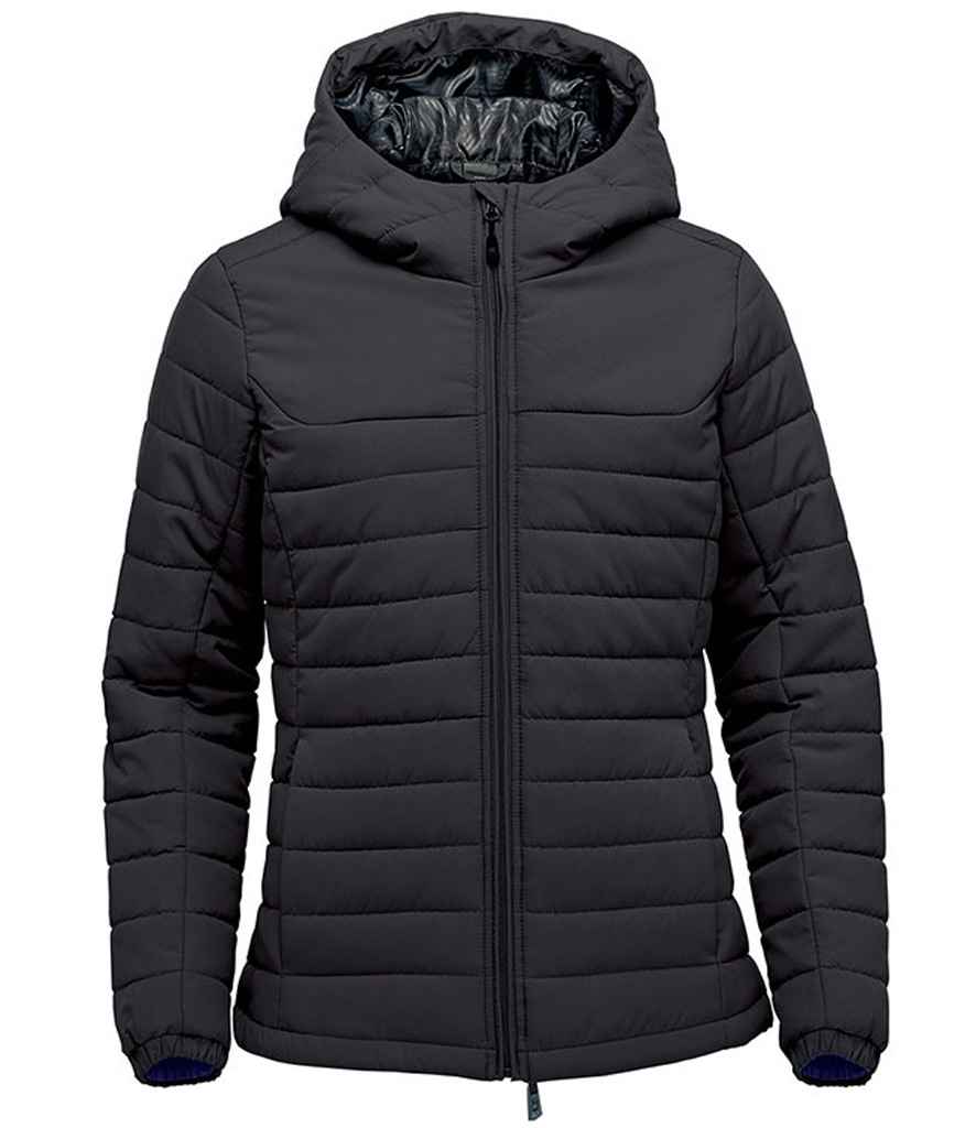 Stormtech Ladies Nautilus Quilted Hooded Jacket – Warm and Stylish Outerwear Black 3XL