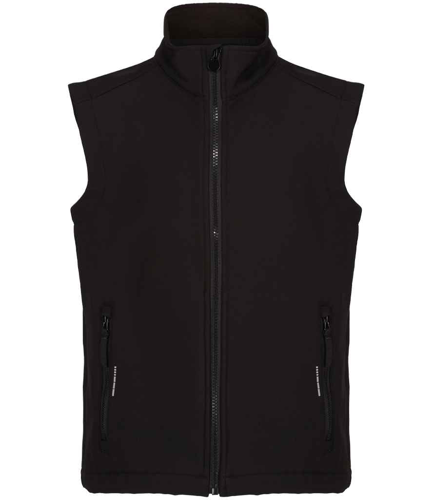 Regatta Kids Ablaze Soft Shell Bodywarmer – Durable Eco-Friendly Gilet Black/Black 34C