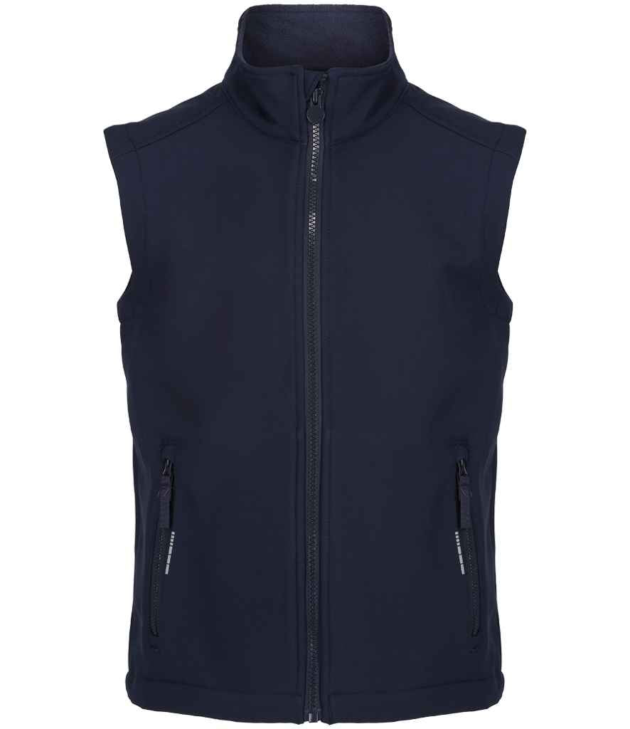 Regatta Kids Ablaze Soft Shell Bodywarmer – Durable Eco-Friendly Gilet Navy/Navy 34C