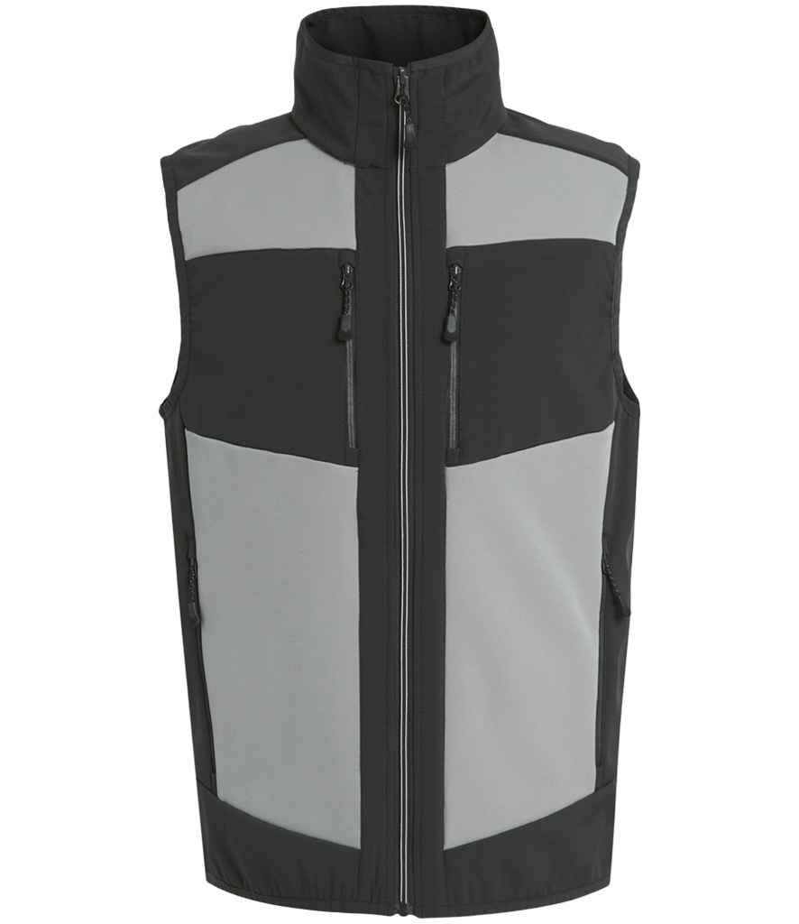 Regatta E-Volve Soft Shell Bodywarmer – Durable, Eco-Friendly Workwear Mineral Grey/Ash 3XL