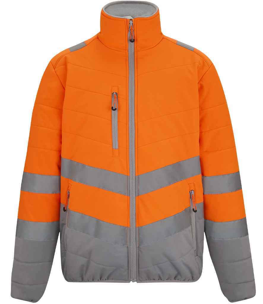 High Visibility Thermal Jacket - Regatta High Visibility Two Tone Thermal Baffle Jacket
