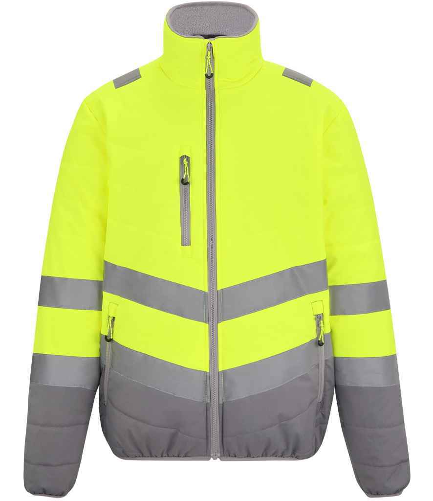 High Visibility Thermal Jacket - Regatta High Visibility Two Tone Thermal Baffle Jacket
