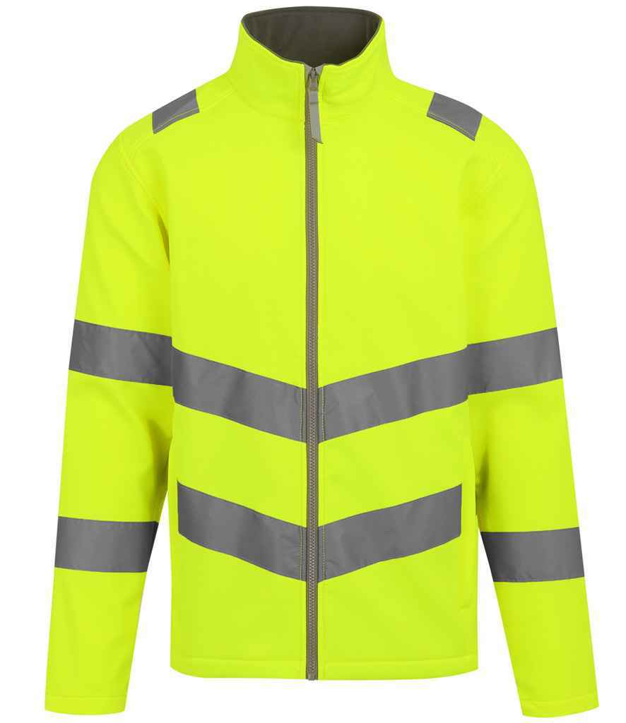 Regatta High Visibility Soft Shell Jacket - Regatta High Visibility Pro Contract Ablaze Soft Shell Jacket