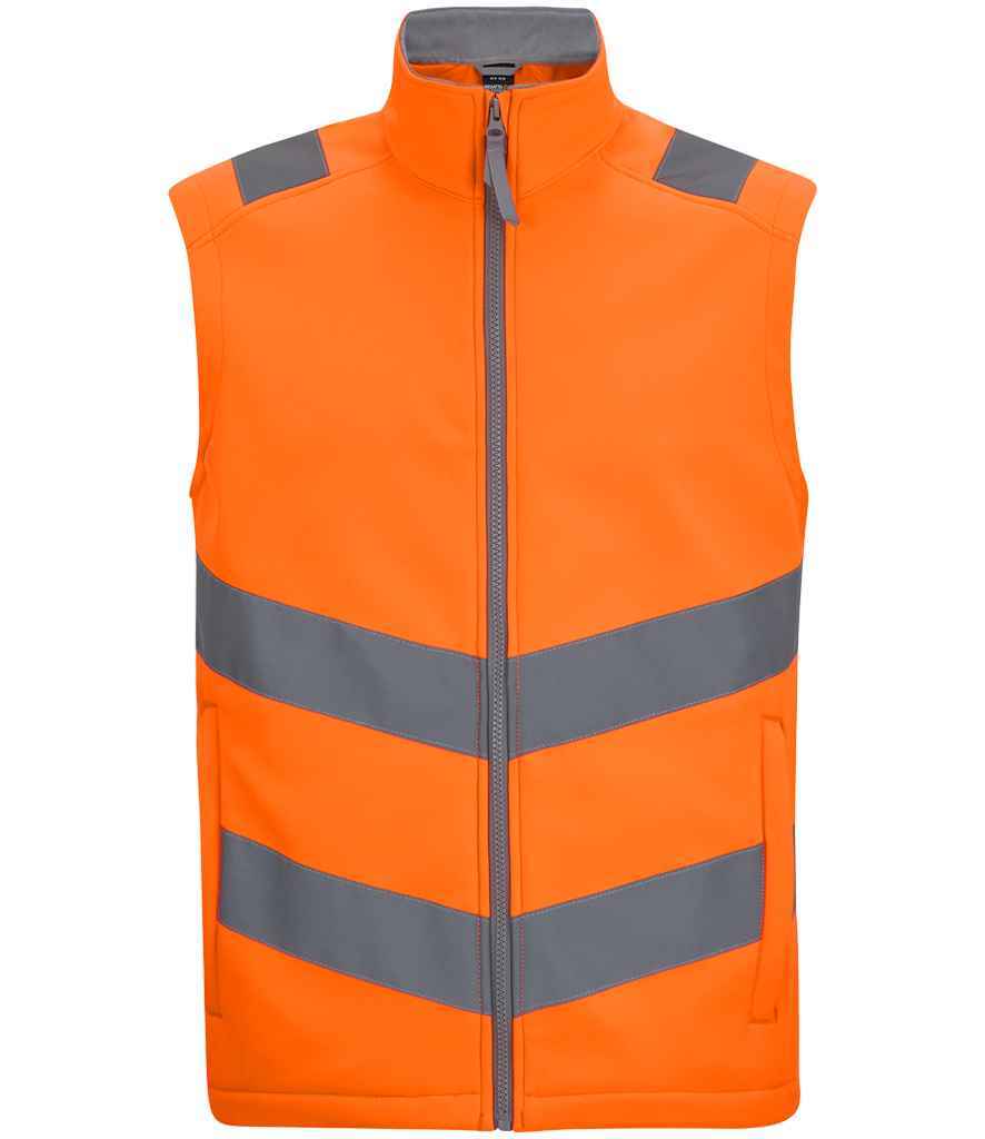 High Visibility Soft Shell Bodywarmer - Regatta High Visibility Pro Contract Ablaze Soft Shell Bodywarmer