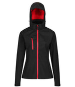 Ladies Soft Shell Jacket - Regatta Ladies Venturer Three Layer Hooded Soft Shell Jacket