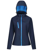 Ladies Soft Shell Jacket - Regatta Ladies Venturer Three Layer Hooded Soft Shell Jacket