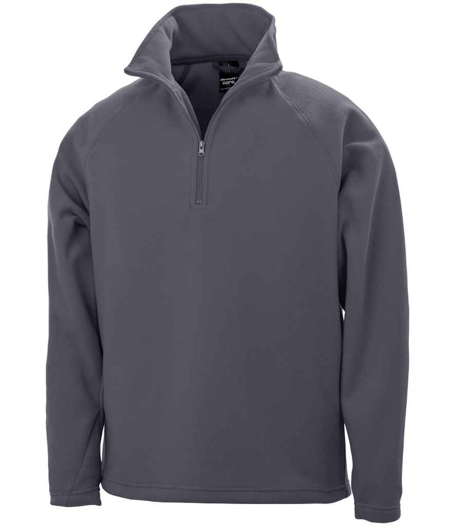 Result Core Zip Neck Micro Fleece – Comfortable Kids' Outerwear from Fou Tees Ireland Charcoal 3XL