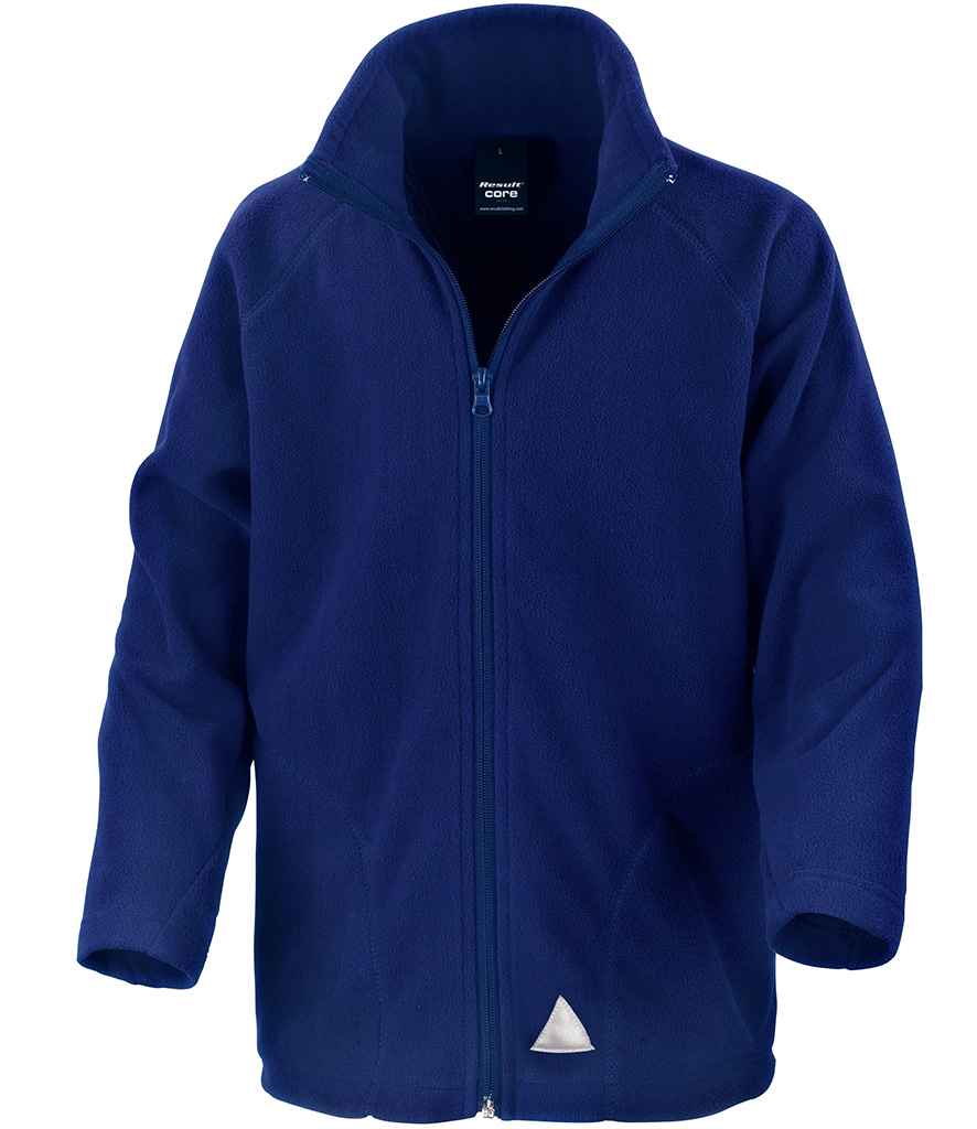 Result Core Kids Micro Fleece Jacket - Warm and Practical Outerwear for Children Royal Blue 1214