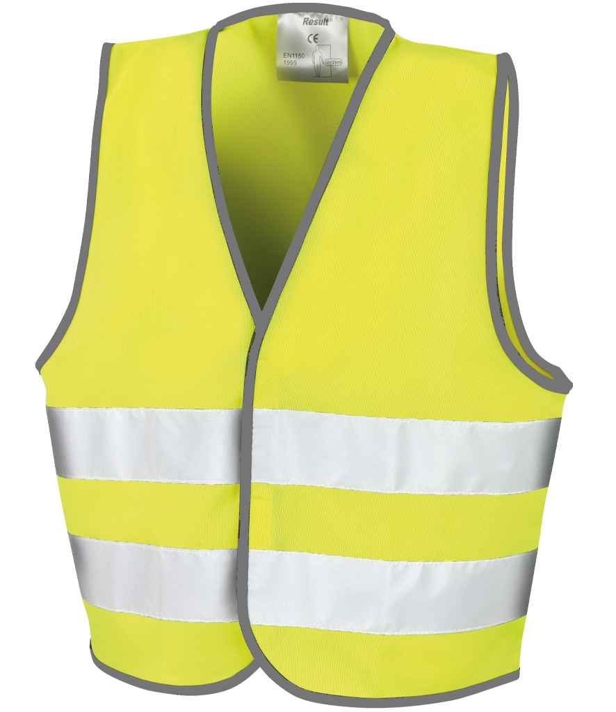 Result Core Kids Hi-Vis Safety Vest for Schools and Events Fluorescent Yellow 1012