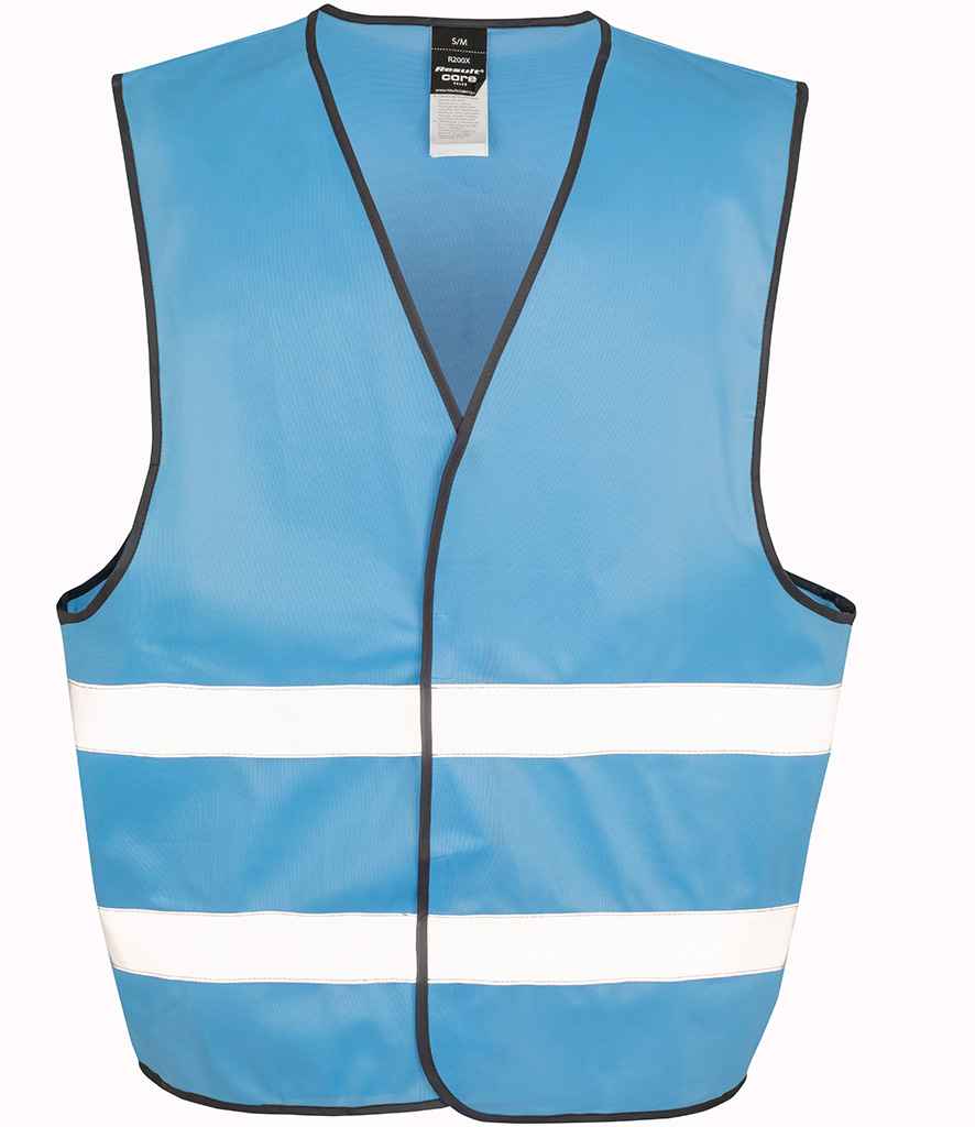 Result Core Enhanced Vis Vest – Reliable Hi-Vis Safety Wear Sky Blue 2X3X