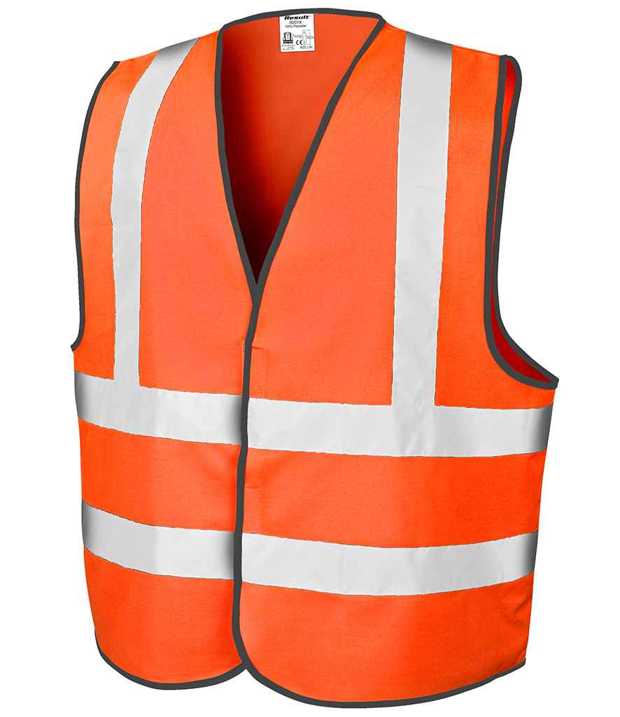 Result Core Hi-Vis Motorway Vest – Safety and Visibility for Irish Businesses Fluorescent Orange 2X3X