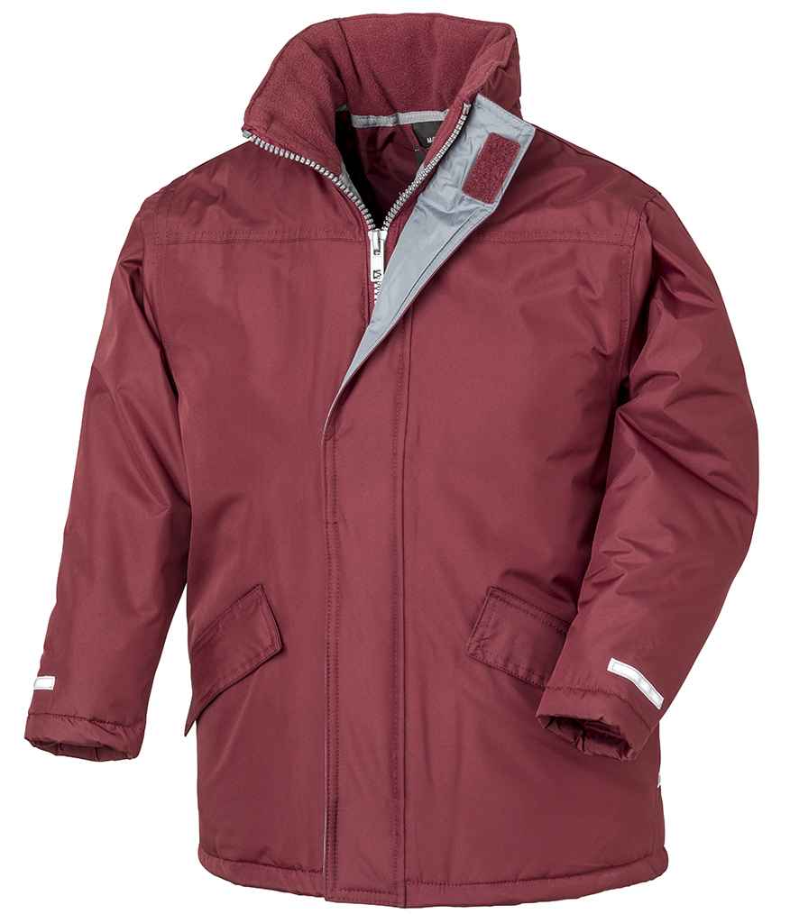 Result Core Kids Winter Parka Jacket – Warm and Durable Outerwear for Children Burgundy 1314