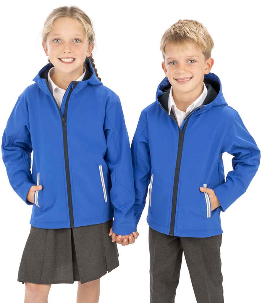 Kids soft shell jacket - Result Core Kids TX Performance Hooded Soft Shell Jacket