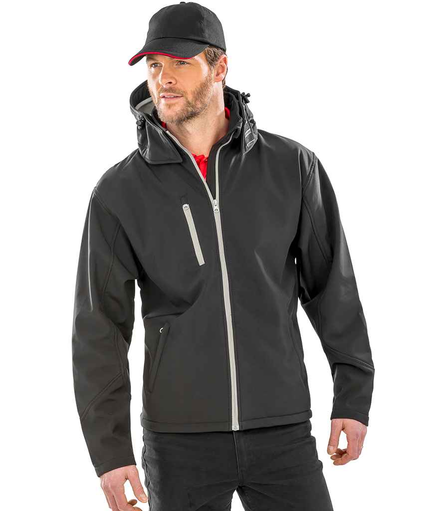 Result Core Hooded Soft Shell Jacket from Fou Tees Ireland