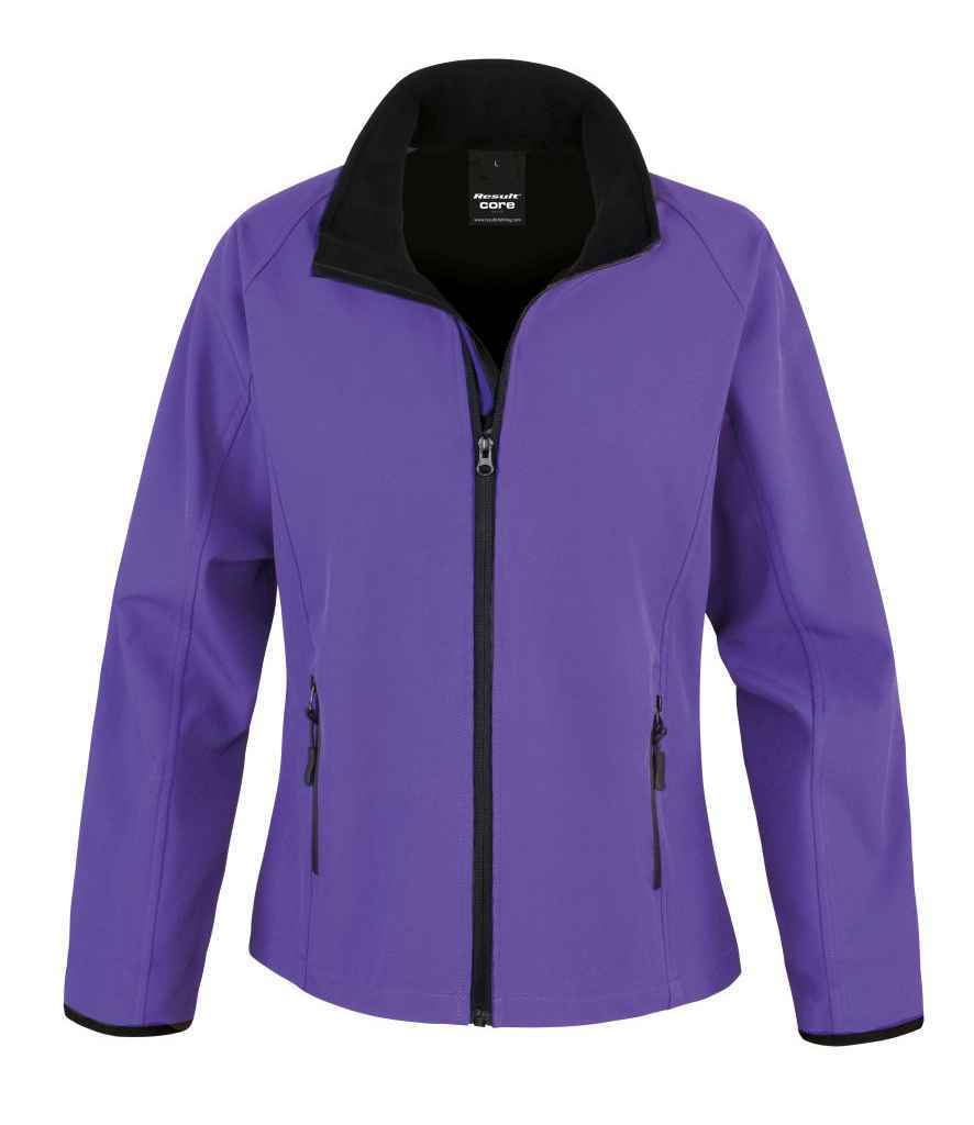 Result Core Ladies Soft Shell Jacket - Result Core Ladies Printable Soft Shell Jacket