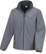 Result Core Printable Soft Shell Jacket - Durable & Customisable Outerwear Charcoal/Black 4XL