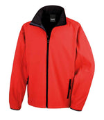 Result Core Printable Soft Shell Jacket - Durable & Customisable Outerwear Red/Black 4XL