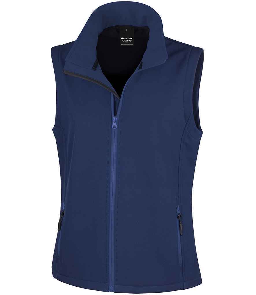 Ladies Soft Shell Bodywarmer - Result Core Ladies Printable Soft Shell Bodywarmer