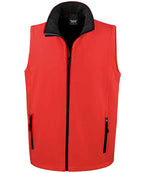 Result Core Printable Soft Shell Bodywarmer for Custom Branding in Ireland Red/Black 4XL