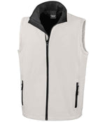 Result Core Printable Soft Shell Bodywarmer for Custom Branding in Ireland White/Black 4XL