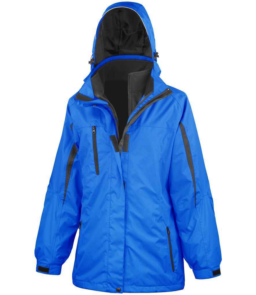 Ladies 3-in-1 Soft Shell Jacket - Result Ladies Journey 3-in-1 Jacket with Soft Shell Inner