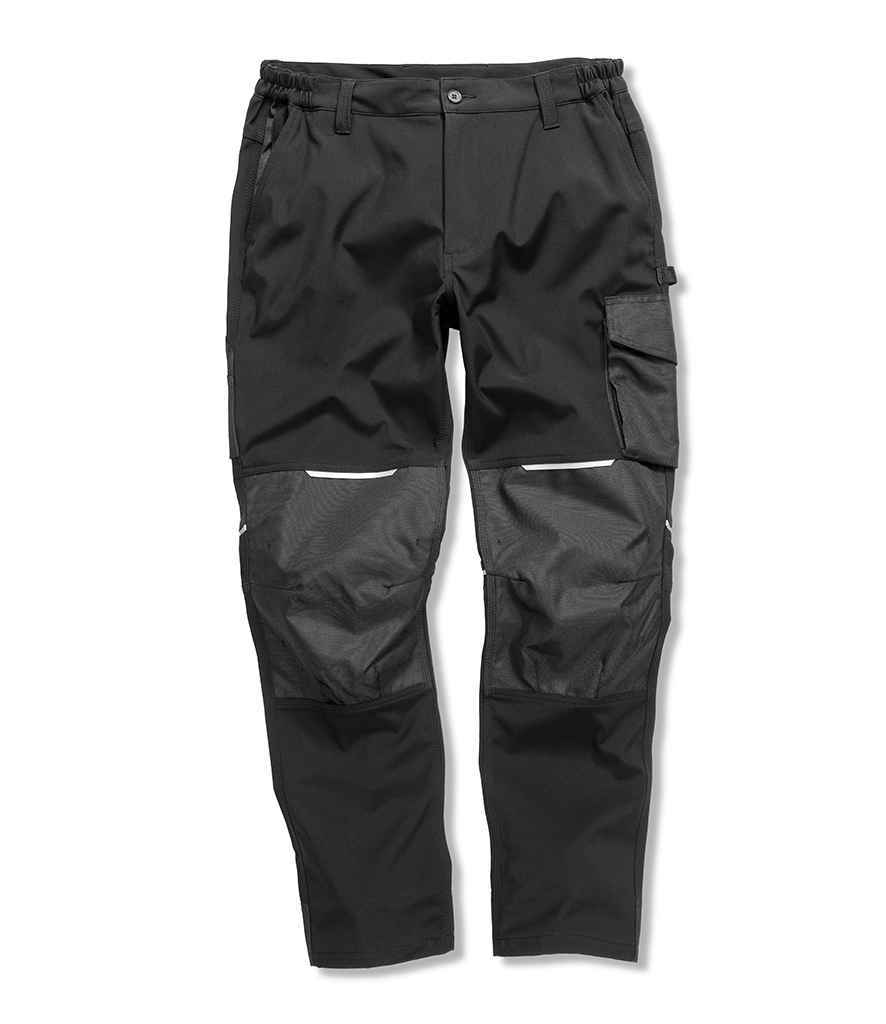 soft shell work trousers - Result Work-Guard Slim Fit Soft Shell Trousers