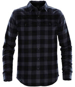 Stormtech Logan Snap Front Shirt – Durable and Stylish Unisex Shirt Navy Plaid 5XL