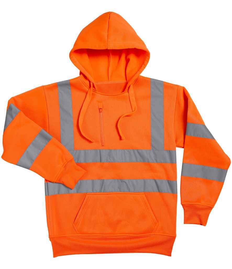 Warrior Hi-Vis Pull On Hoodie for Safety and Visibility