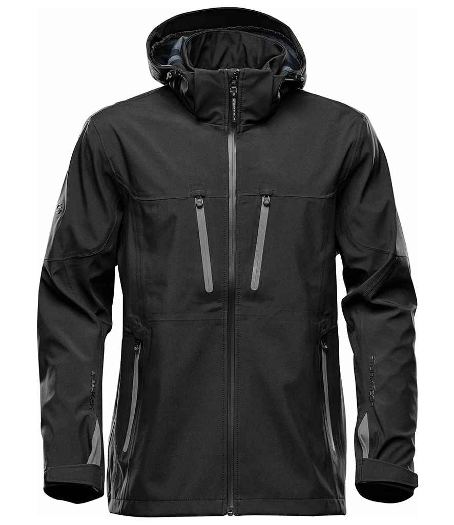Stormtech Patrol Hooded Soft Shell Jacket – Durable Waterproof Outerwear for Irish Businesses Black/Carbon 6XL