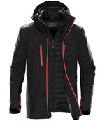Stormtech Matrix System 3-in-1 Jacket – Durable Waterproof Outerwear Black/Bright Red 3XL
